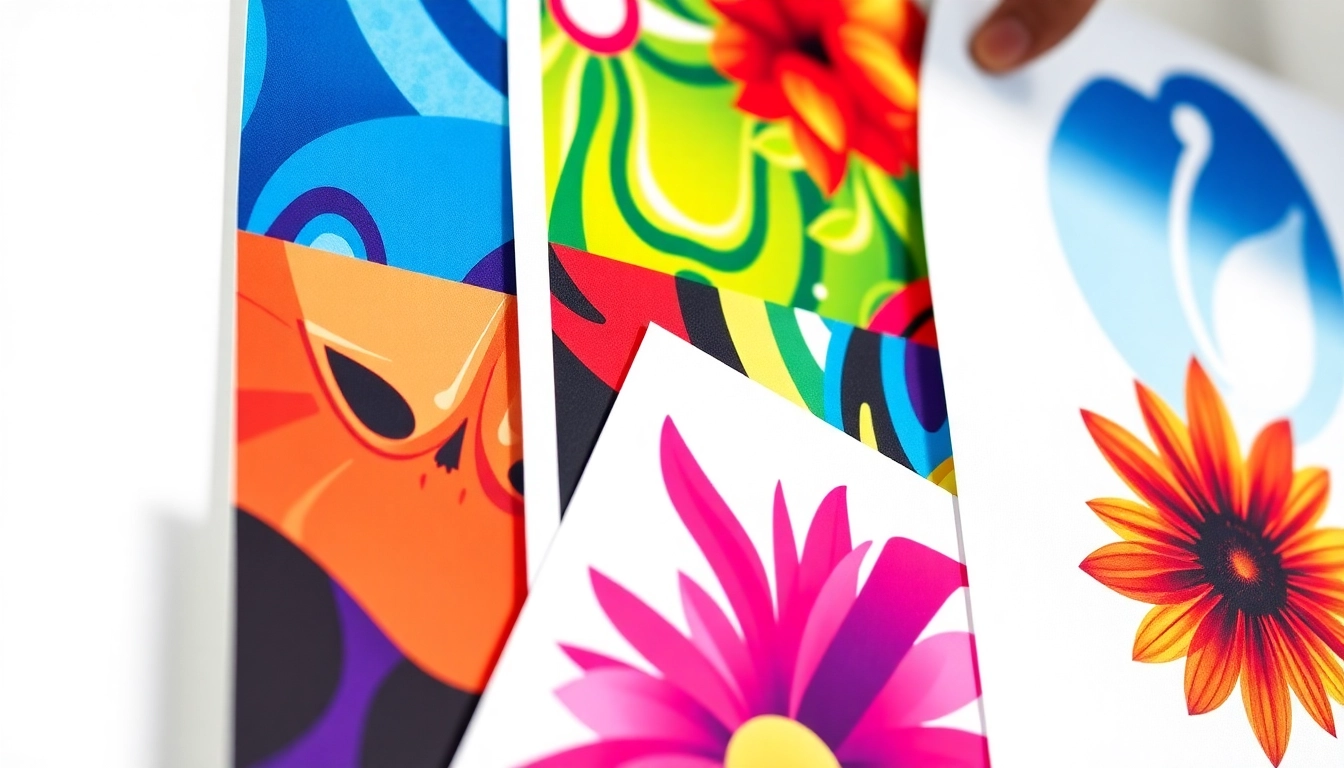 Showcasing stunning poster printing Dublin service with vibrant colors and custom designs.