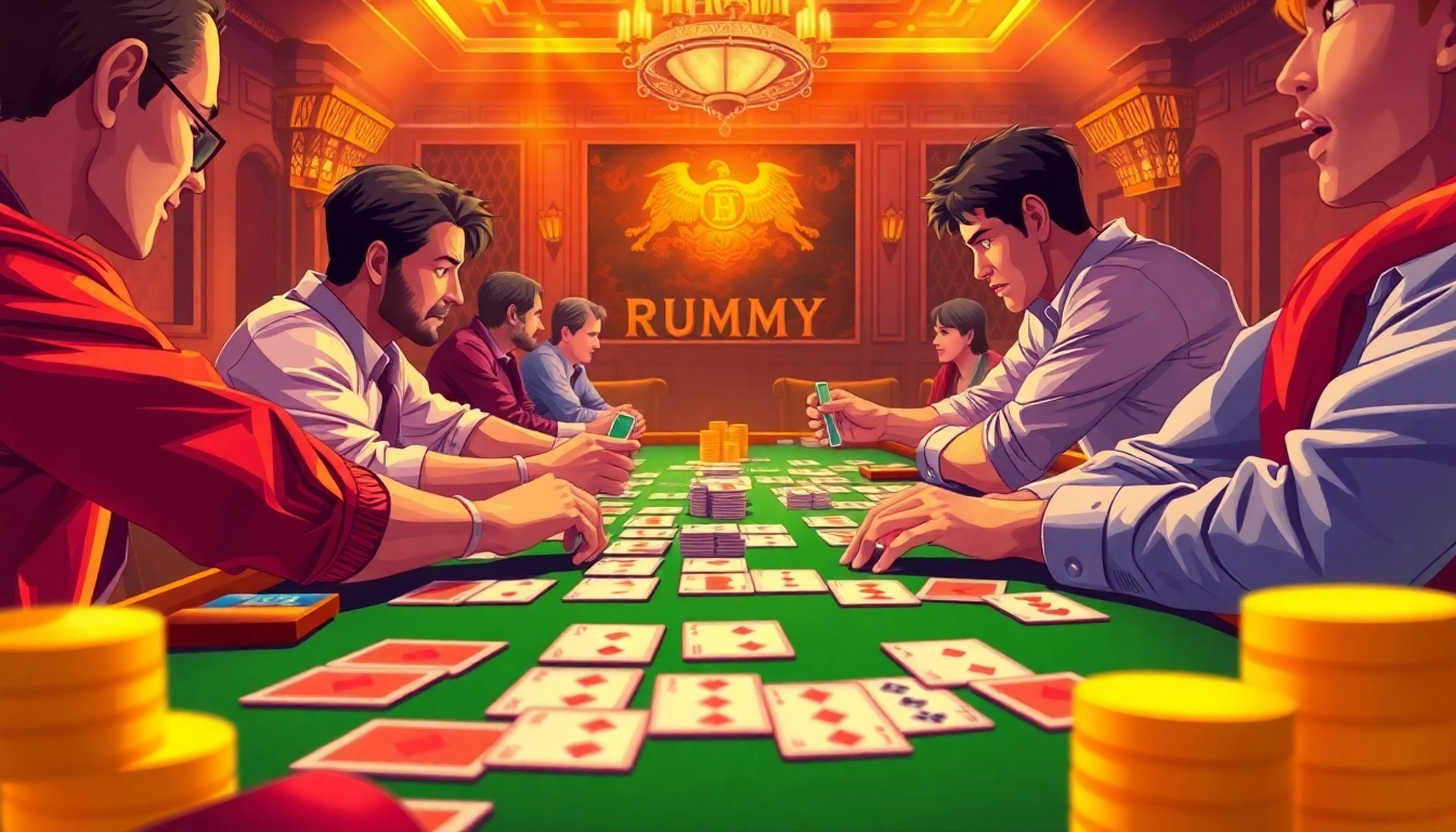 Engage in an exciting rummy wealth game with vibrant gameplay and colorful cards.