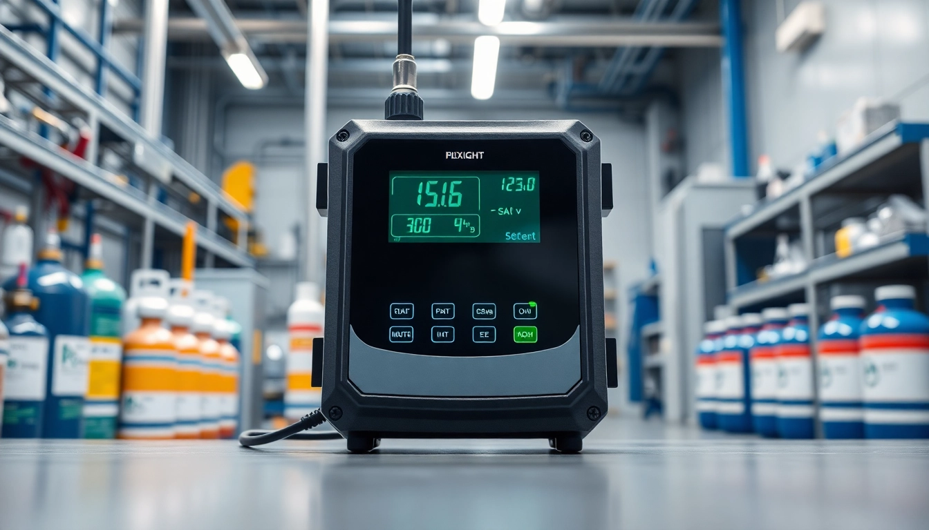Hydrogen Chloride detector displayed prominently in a laboratory setting with advanced technology.