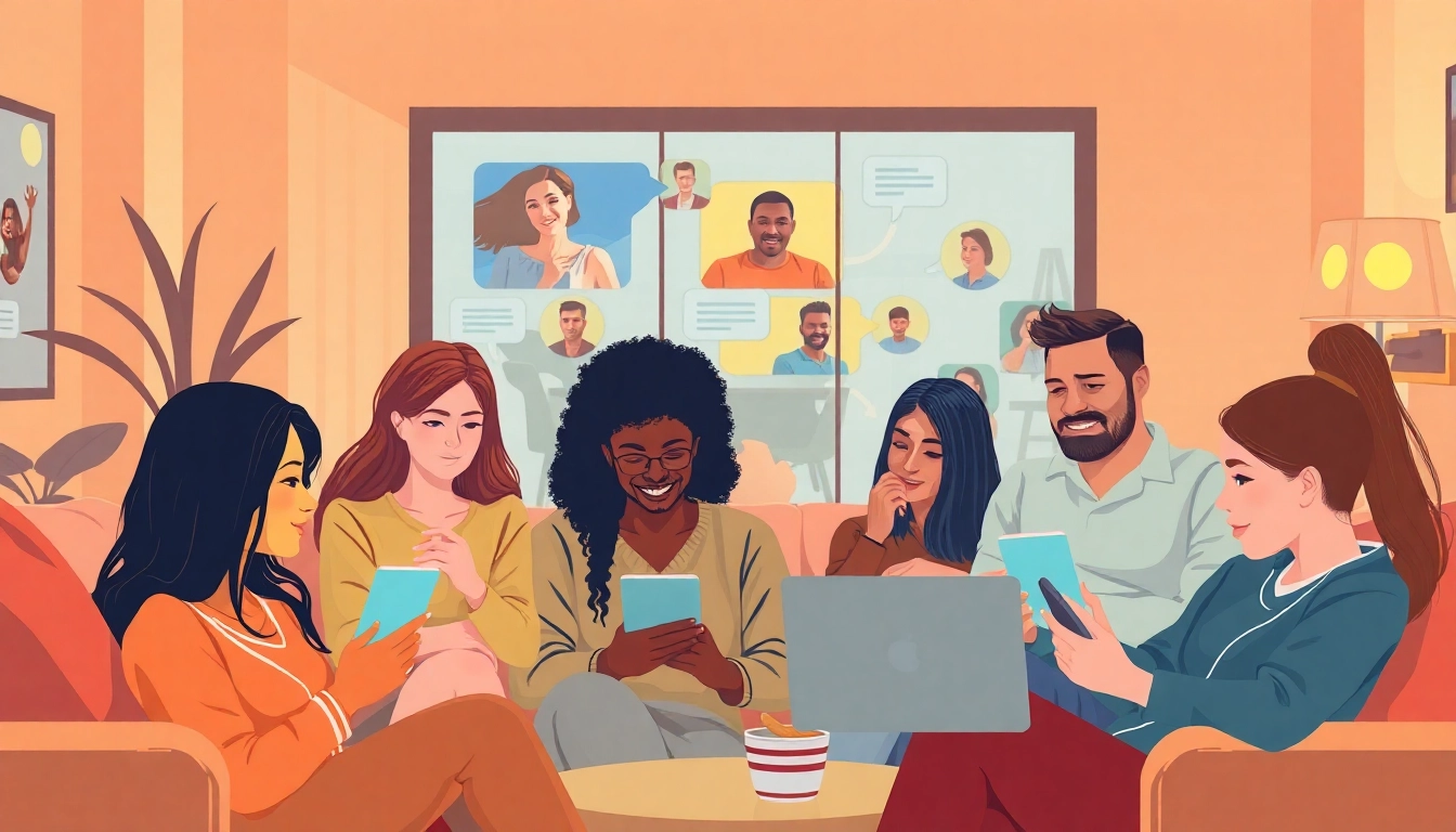 Engaging in sex chat with diverse individuals in a relaxed atmosphere