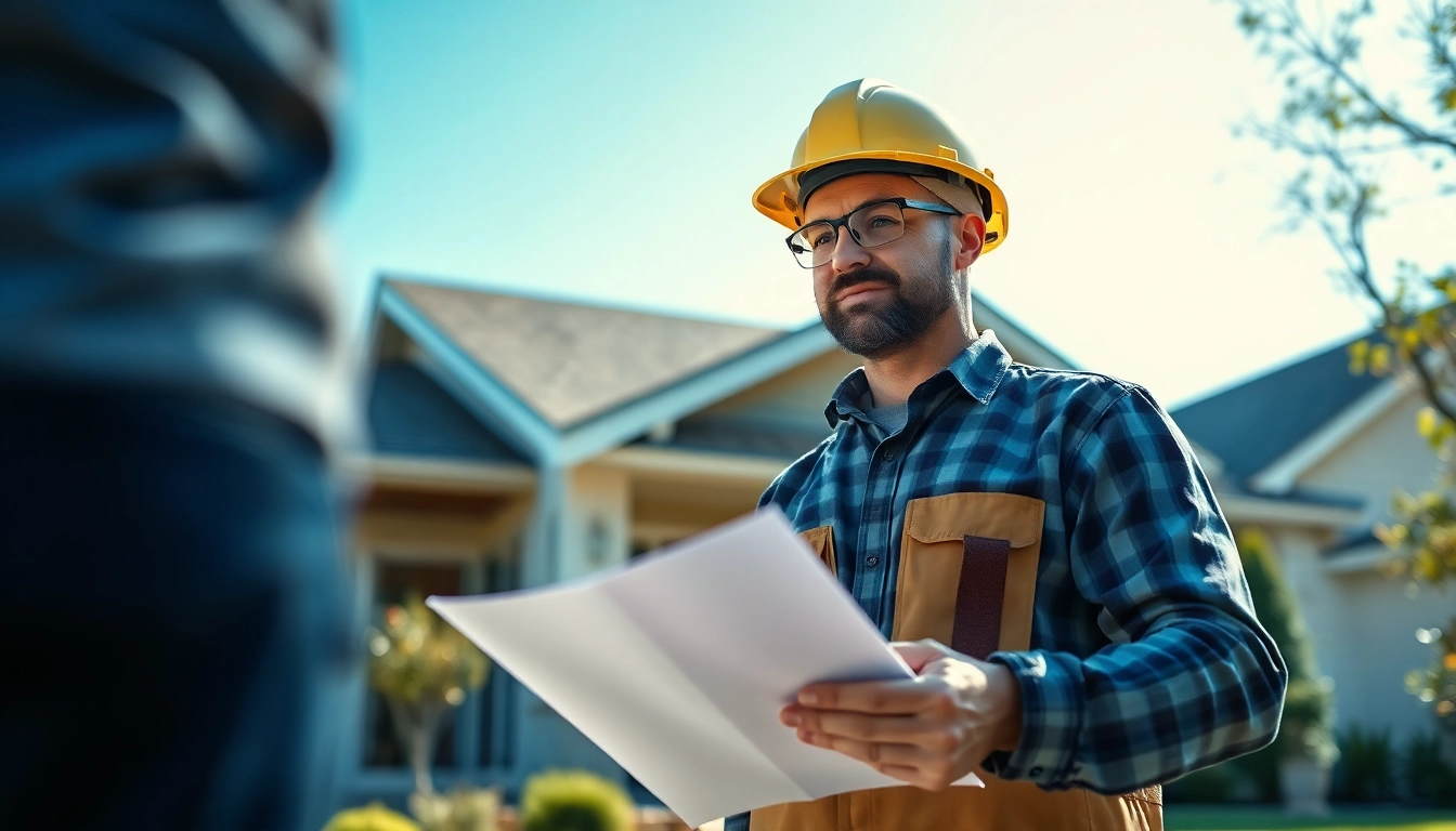 Gain insurance roofing claims help with expert guidance from a contractor in this engaging scene.