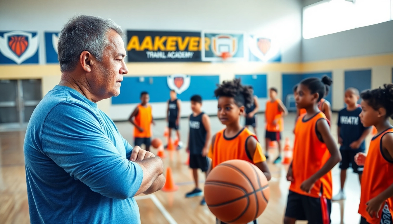 Young athletes engaged in training at Takeover Basketball Academy, showcasing teamwork and skill development.