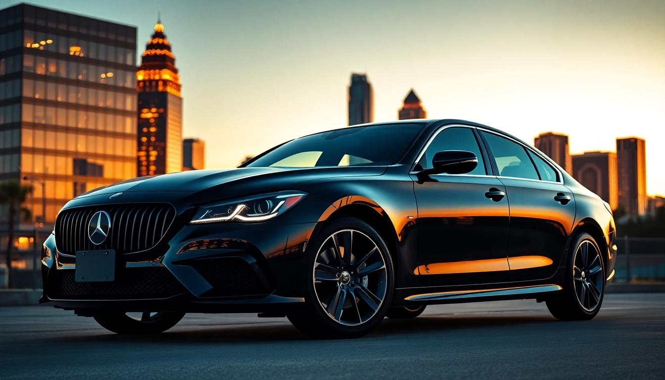 Experience premium car service Atlanta with a luxury vehicle showcasing sleek design and elegance.