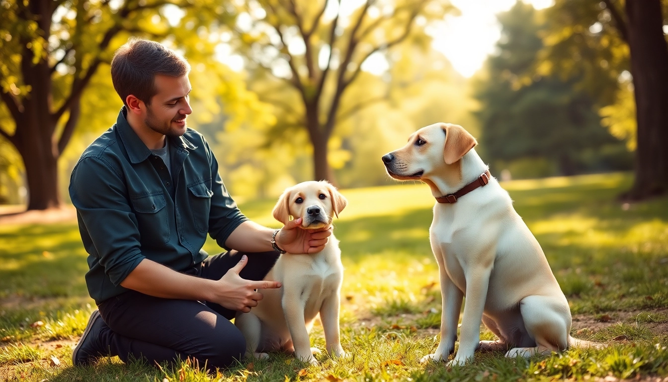 Enhance your dog's behavior with expert Dog Training Irvine in an engaging outdoor setting.