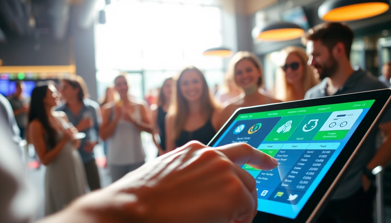 Utilize POS Membership Software for seamless club management on a modern tablet in action.