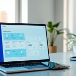 Enhance your productivity with QuickQ官网 displayed on an elegant laptop and smartphone setup.