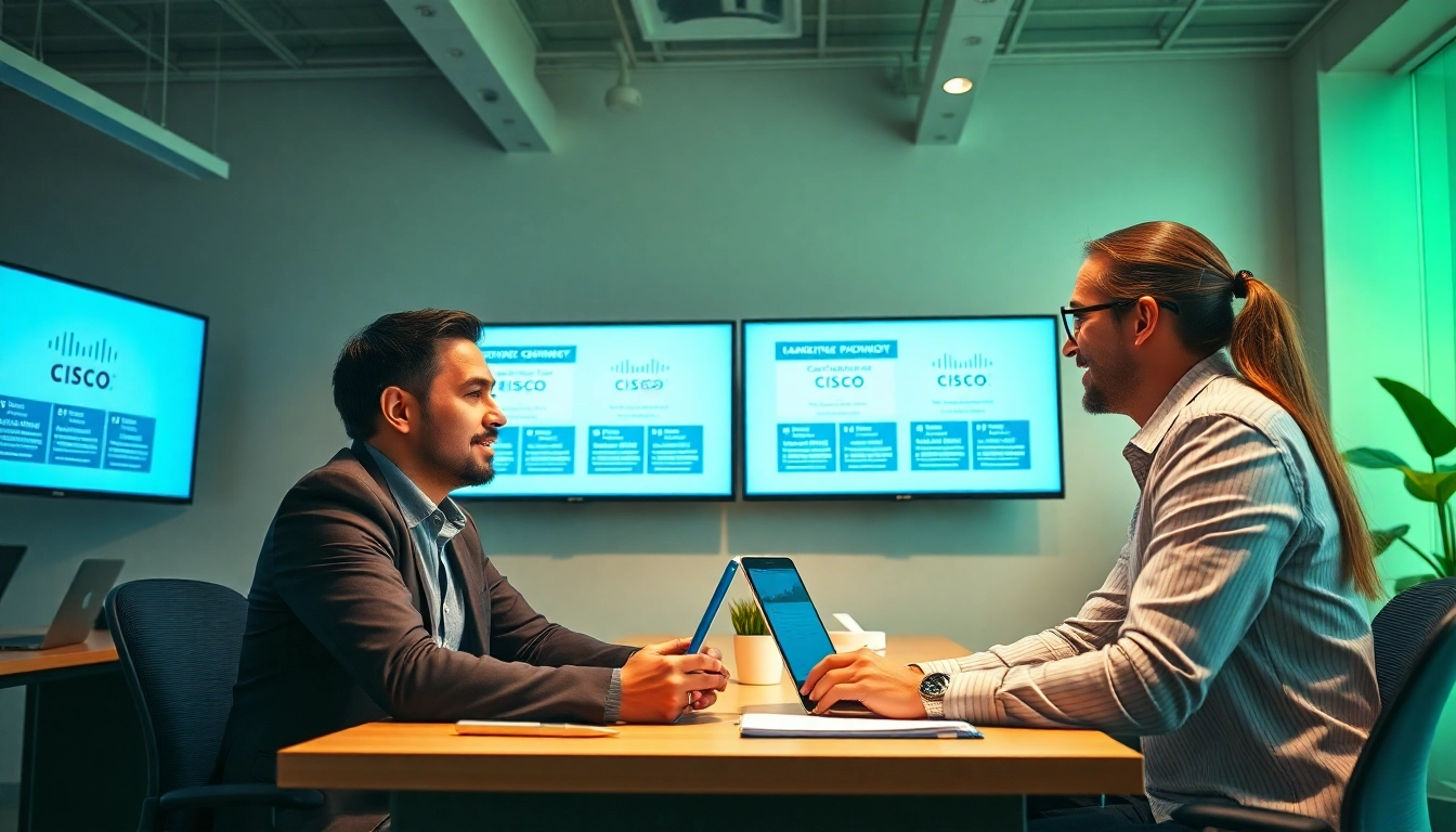 Enhance your knowledge with Cisco partner certification help in a professional office setting.