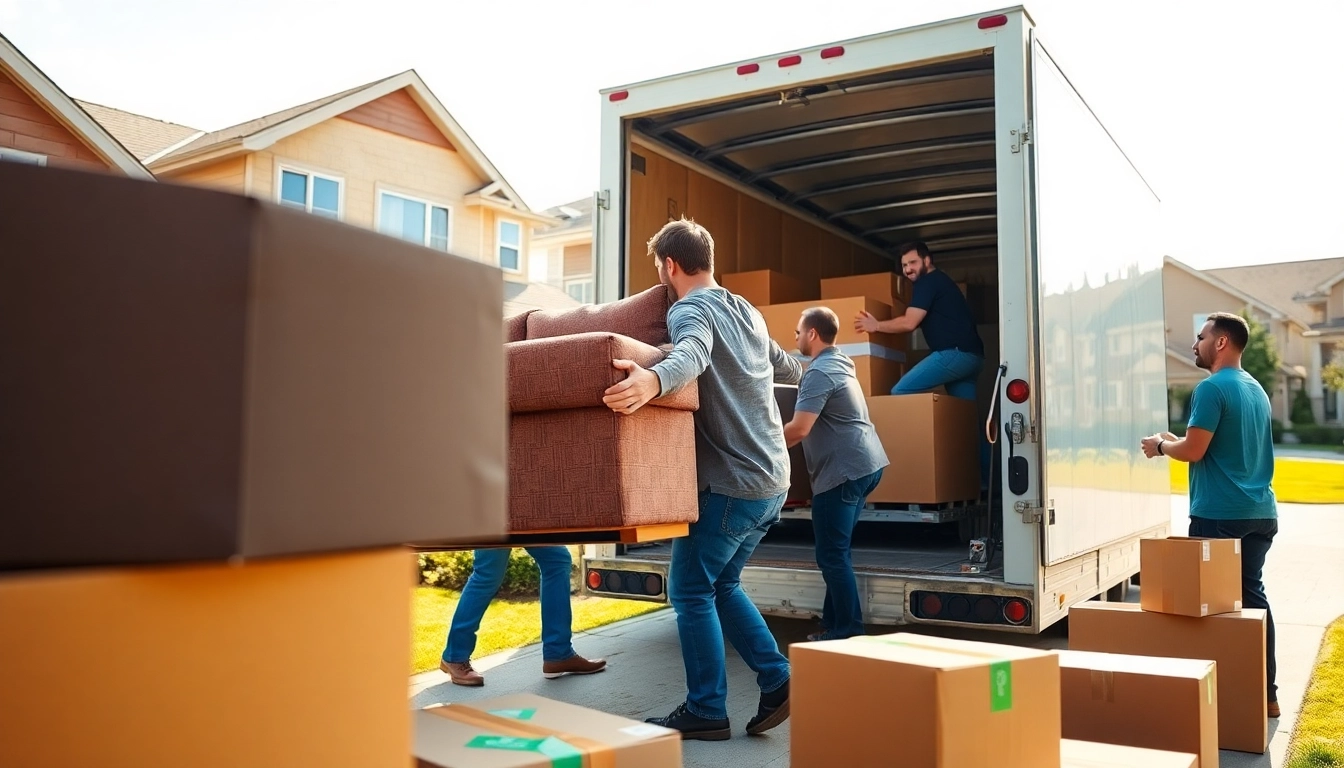 Book a reliable moving service at https://bennettsmoving.com/ with professional movers efficiently loading furniture.