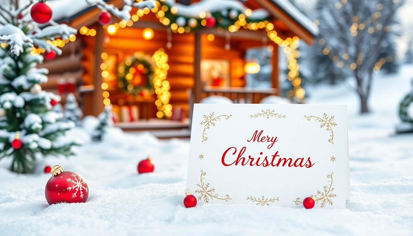 Craft personalized A5 Christmas cards with a winter-themed design showcasing festive cheer.