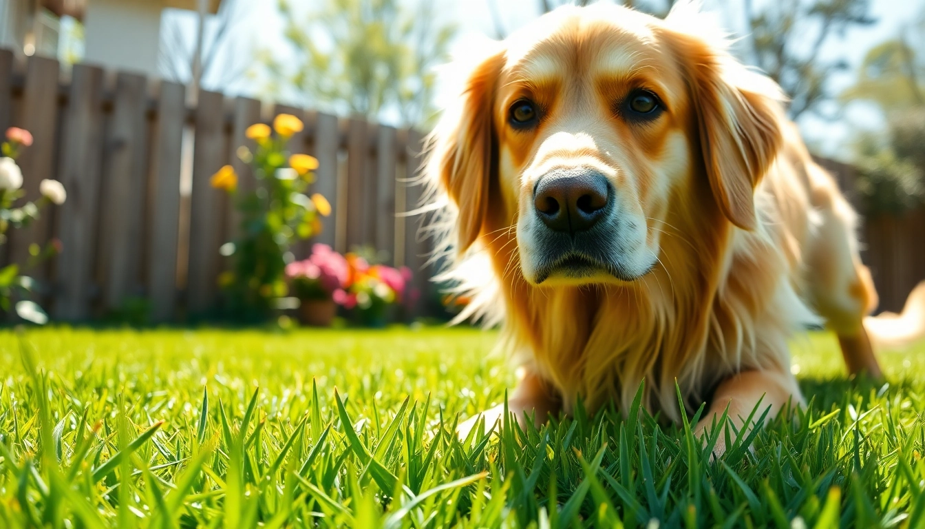 Observe why is my dogs pee so yellow and smelly in a close-up of a golden retriever in grass.