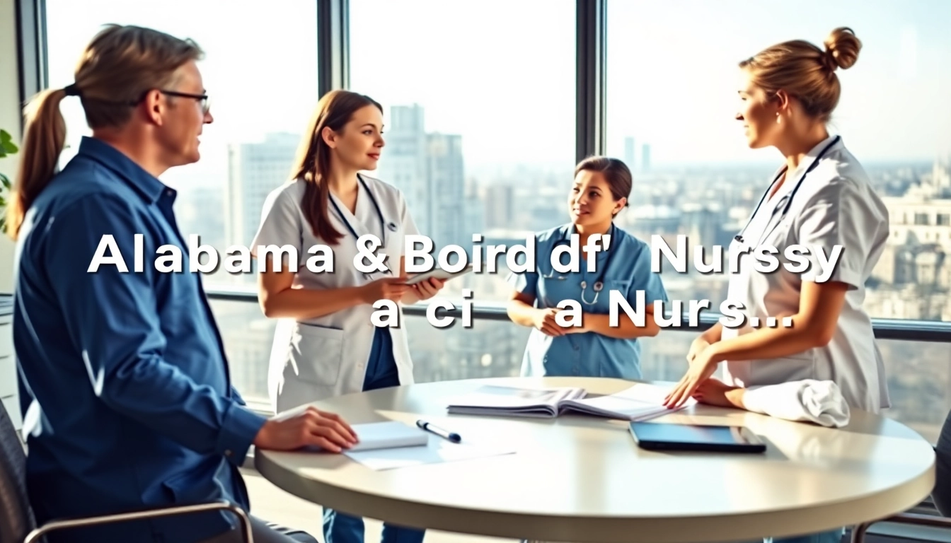 Engaged discussion among nurses about Alabama Board of Nursing regulations and practices