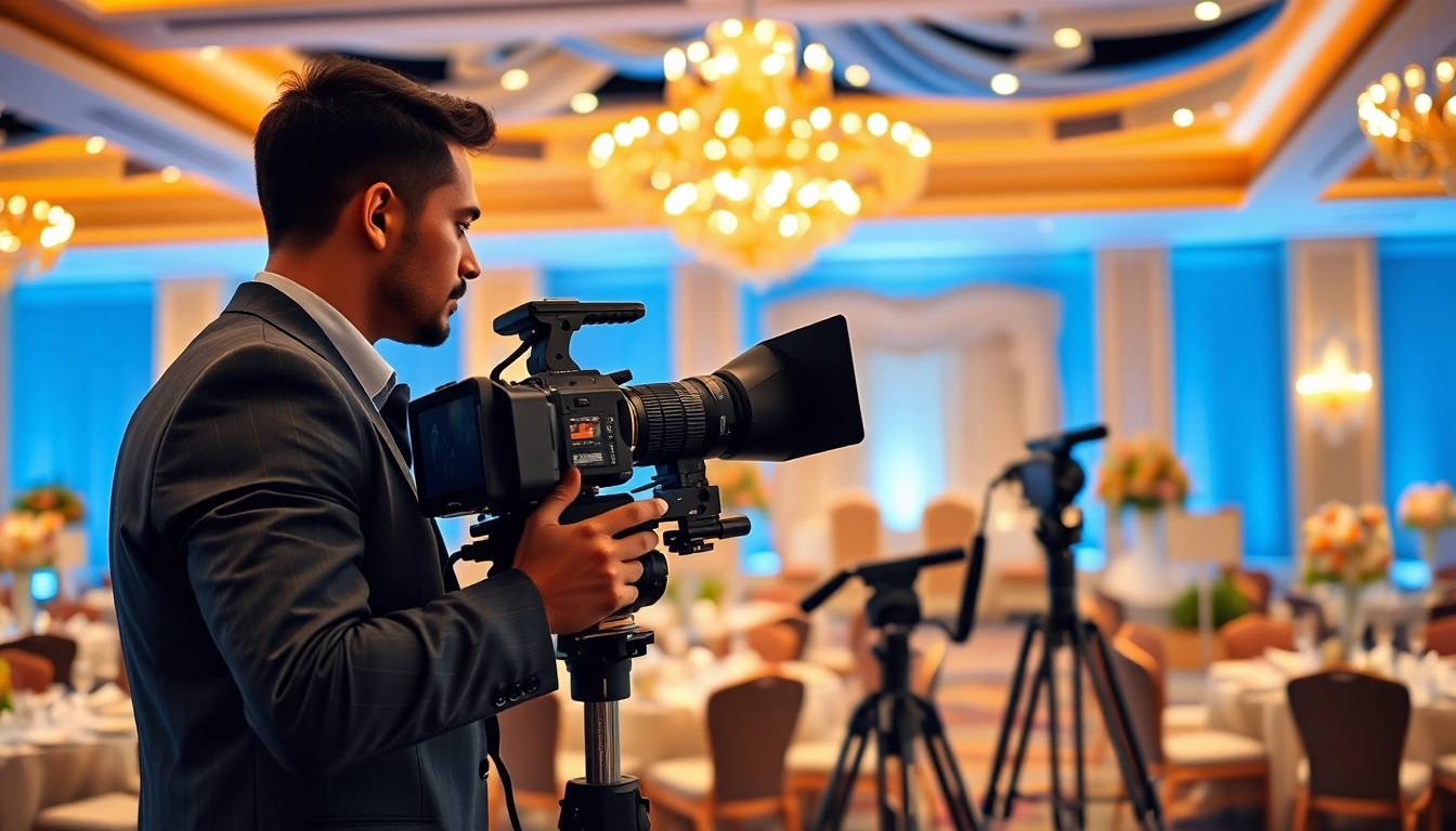 Capturing Miami Corporate Event Videography Photography with a professional videographer in action.