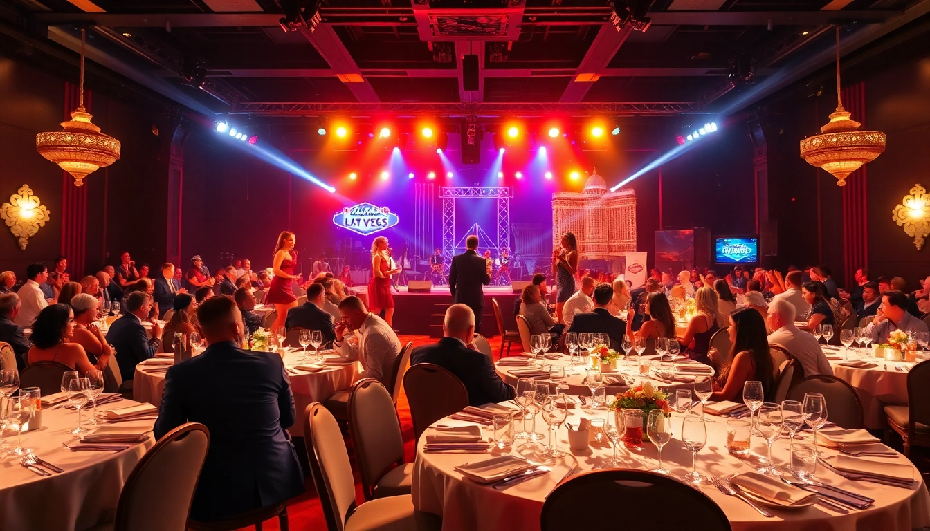 Enjoying las vegas dinner shows with vibrant performances and elegant dining arrangements.