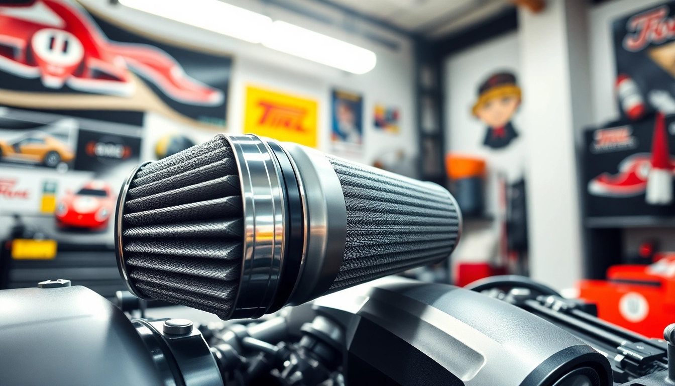 Showcase of the cold air intake b58 highlighting its design and features in a modern setting.