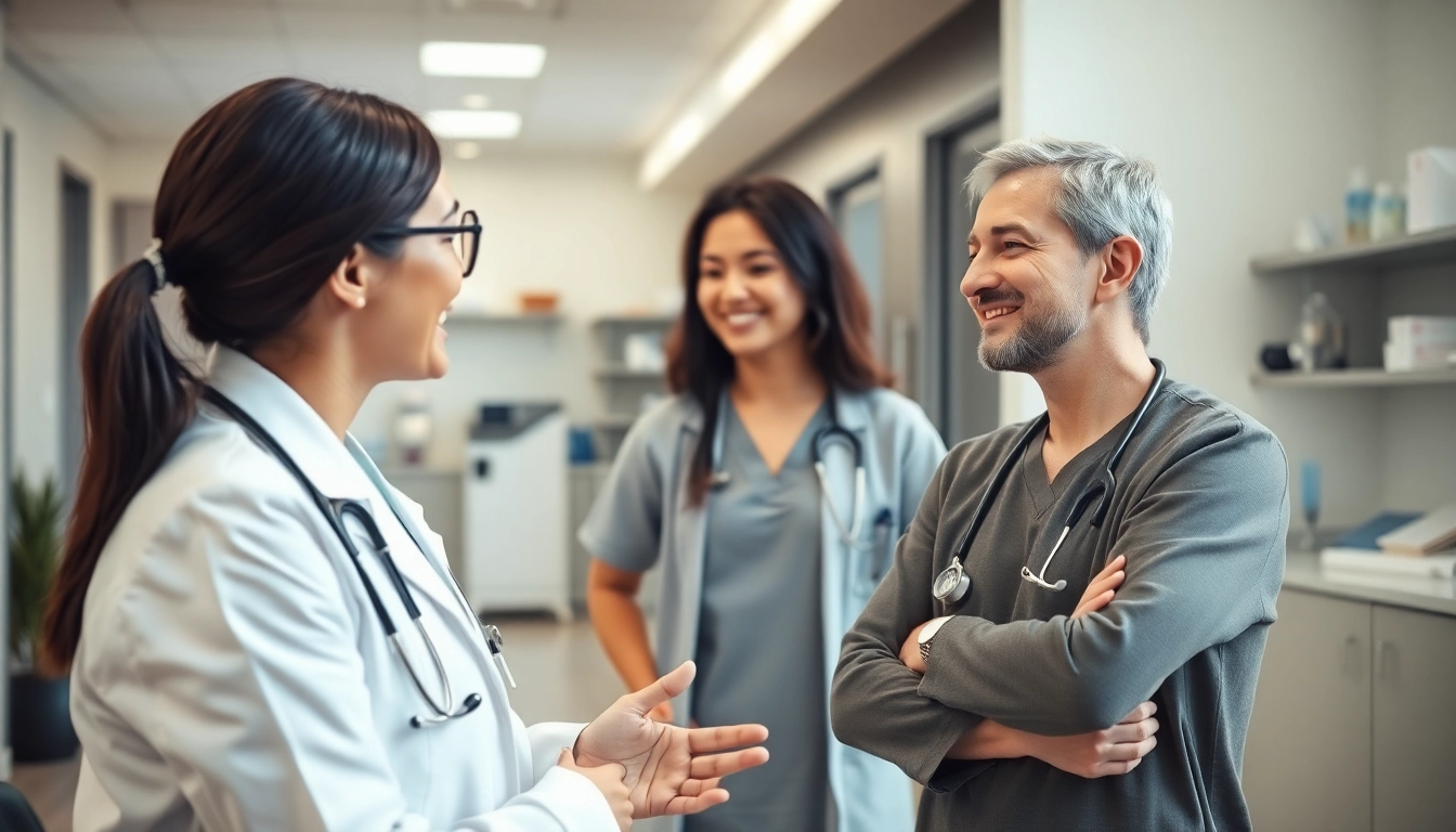 Engaging scene depicting concierge medicine las vegas in a modern clinic environment.