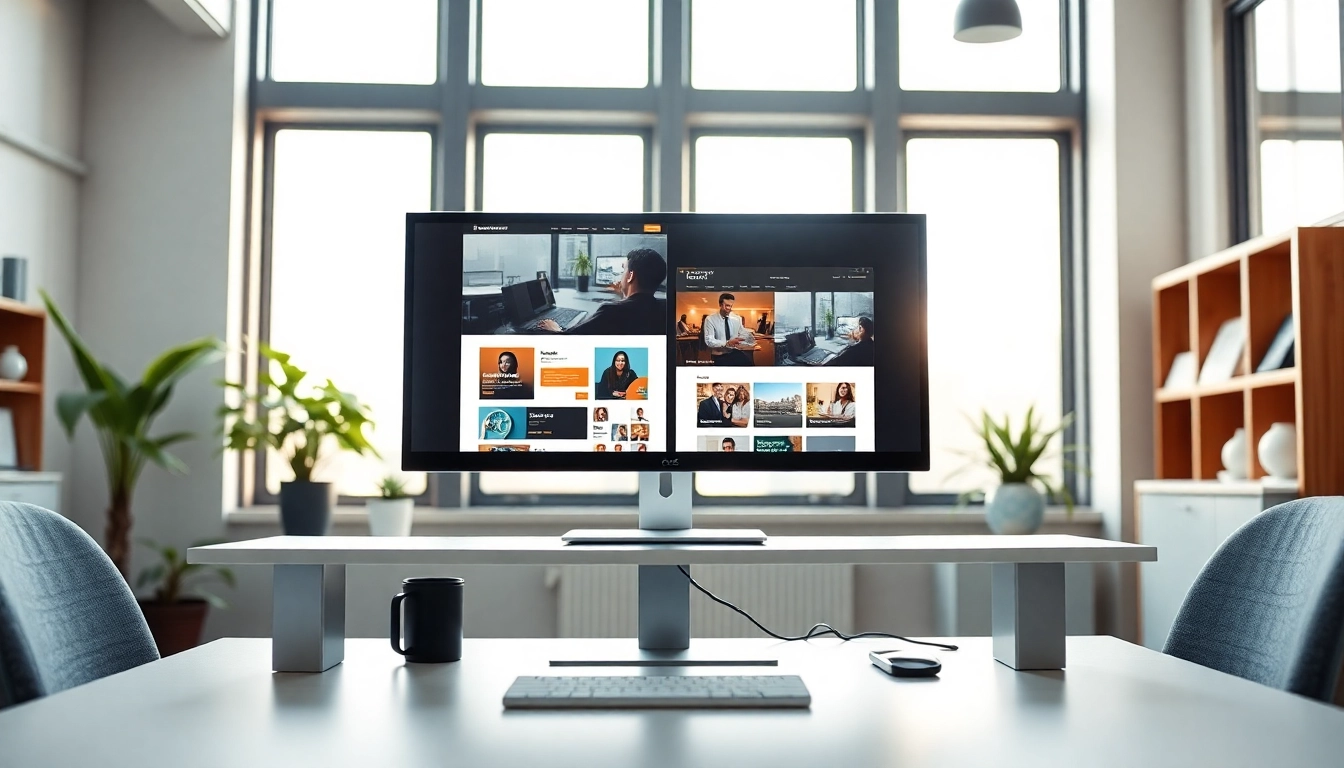 Showcasing kansas city web design workspace with modern tools and bright lighting.